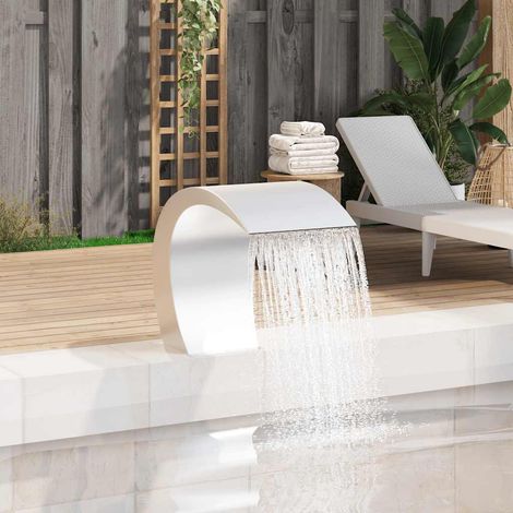 Fontaine cascade de piscine Acier inoxydable 45 x 30 x 60 cm (1/5)