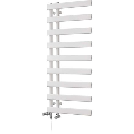 Agar - White Dual Fuel Towel Rail H1156mm x W500mm Standard (1/3)