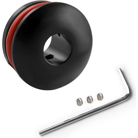 Car modification parts: gear shift lever limiter, gear shift head fixing base, gear shift head clip (one piece) - Black (1/4)