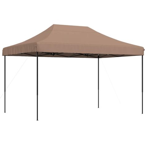 Maison Exclusive - Partyzelt Faltbar Pop-Up Braun 410x279x315 cm