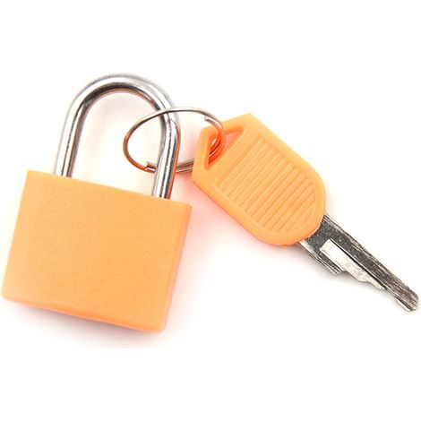 Mini cadenas en acier robuste pour valise, tiroir ou dortoir (1/5)