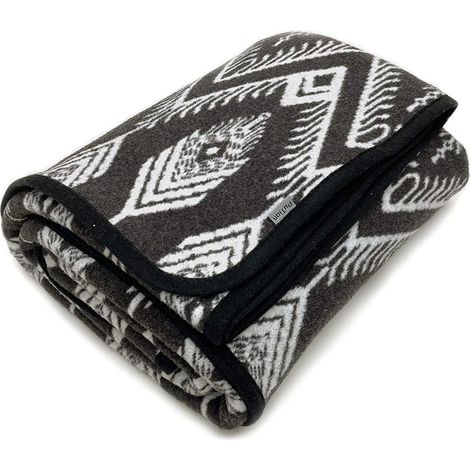 Wohndecke Merino-Mix Boho Grey 160x220 cm (1/5)