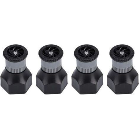 Pair Tête d'arrosage de pelouse enterrée de type turbine Mumusuki G1/2 pouce, filetage interne DN15, buse d'arrosage de jardin réglable enterrée, tête d'arrosage automatique. (1/4)