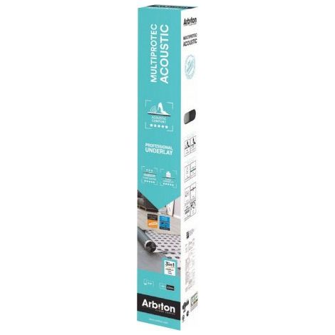 Sous-couche acoustique 2mm pour parquet et stratifié – Réduction acoustique 20dB – Compatible chauffage au sol – Rouleau 8m²