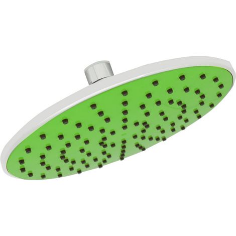 Dianhydro soffione con funzione water saving verde per doccia 20 cm monogetto con sistema anticalcare accessori bagno doccia Verde (1/5)