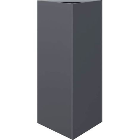 Maison Exclusive - Fioriera Antracite Triangolare 40x34,5x75 cm in Acciaio (1/5)