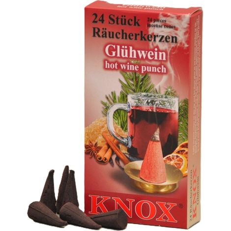 Knox Räucherkerzen - Glühwein 24 Stück