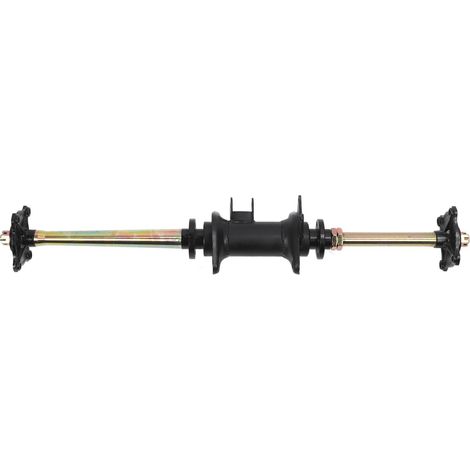 Ensemble d'essieu Arrière Go Kart de 810mm, avec Support de Fixation et 4 Brides de Moyeu, Véhicules ATV Tout-terrain Parfaits et Cycles de Dérive (1/5)