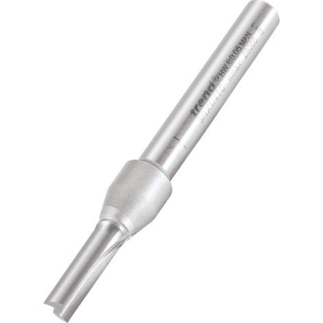 Trend 3/1 x 1/4 Inch Tungsten Carbide Two-Flute Router Cutter Bit, 16mm Cutting Length, 5mm Diameter, 1/4 Inch Shank