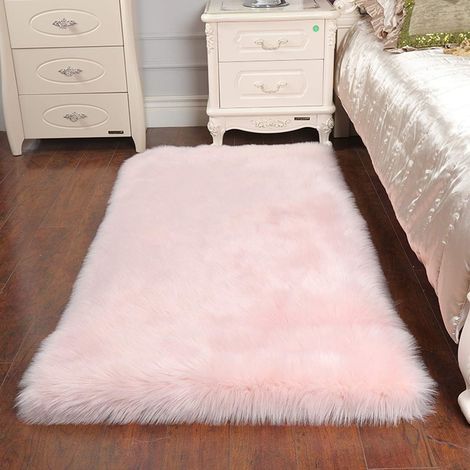 Tappeto per soggiorno, tappeto decorativo, tappetino per divano, camera da letto, letto, divano o sedia (rosa, 60 x 100 cm) (1/5)