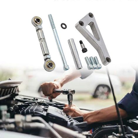 Kit de support d'alternateur en métal poli pour Chevy - Pompe à eau longue SBC350 LWP (1/4)