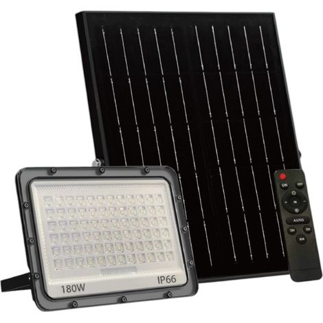 Trade Shop - LED-Leuchtturm im Freien mit 180W IP66 Solarpanel einstellbar Lichtfernbedienung SF319-180-3C -