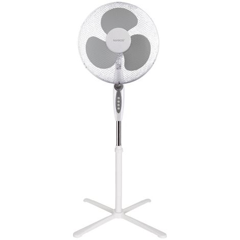 Ventilador de pie Makena con temporizador Ø43cm 45W Blanco