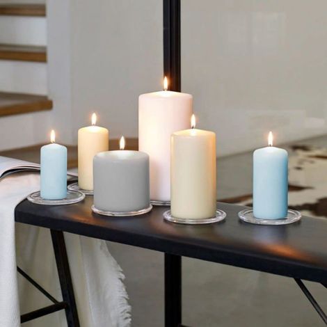 Lot de 16 bougeoirs ronds en verre transparent, chandelier idéal pour mariage, spa, fête, décoration de maison et cadeau (1/5)
