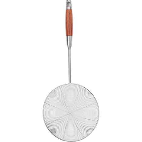 Schaumlöffel aus Edelstahl 304, Pastakelle mit Holzgriff, Küchenutensil zum Kochen und Braten. (1/5)