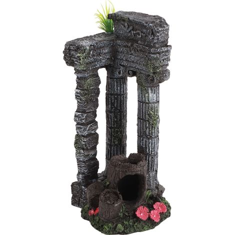 Décoration d'aquarium colonnes romaines Simulation résine réutilisable ornement de paysage d'aquarium (1/5)