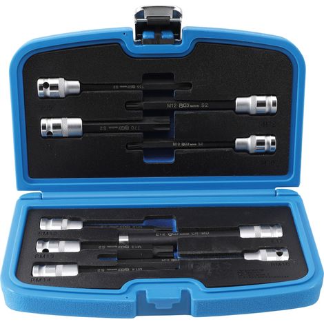 BGS Juego de puntas para tornillos de culata accionamiento cuadrado interior 12,5 mm (1/2") 9 pzs. - 5014 (1/2)
