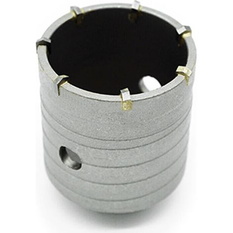 Scie Cloche Beton, Marbre, Brique, Pierre, Maçonnerie - Scie Trépan Carbure avec Adaptateur et Foret de Centrage 8x110mm - Carotteuse Beton (1/4)