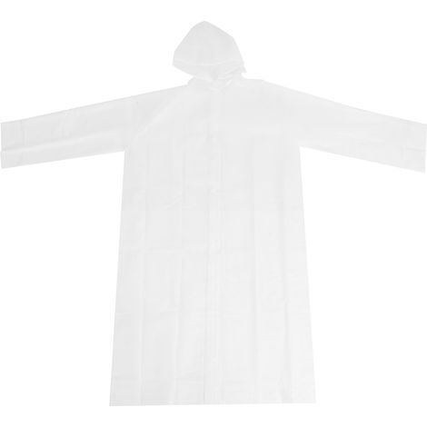 Imperméable adulte à capuche et cordon de serrage. imperméable en EVA semi-transparent pour activités de plein air. randonnée. camping (1/4)
