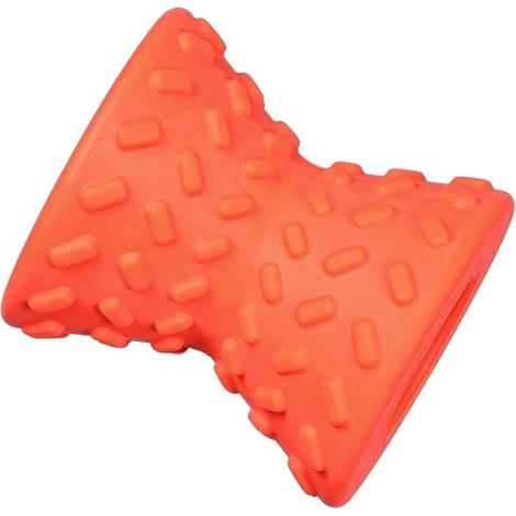 Distributeur de friandises pour chien, jouet distributeur d'alimentation, jouet puzzle pour chien, jouet à mâcher anti-ennui, jouet à poursuivre et à rapporter-Orange