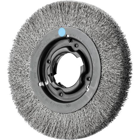 PFERD TOOLS Brosse ronde large non agrandie RBU Ø 200 x 25 mm alésage variable acier inoxydable Ø 0,30 pour support de (1/5)