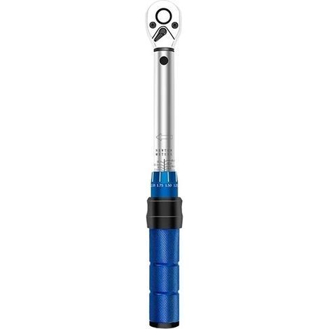 Kit de réparation de vélo, clé dynamométrique à double échelle de précision, entraînement 1/4'', 5-25 N.m, clé à douille pour vélo, outil de réparation à cliquet pour moto, kit d'outils pour vélo (1/5)