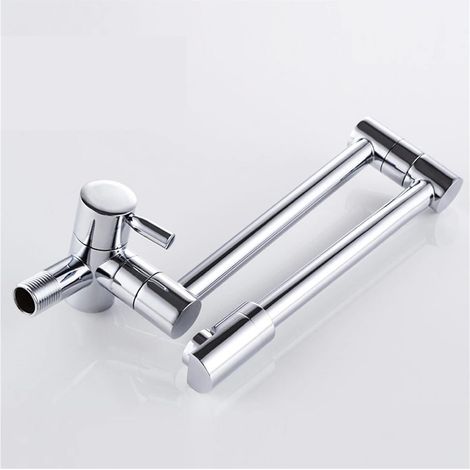 Robinet de Remplissage de Pot Laiton Pliant Swing Bec Swing Robinet de Cuisine Mur Montage Simple poignée de pote Robinet Robinet Robinet lavabo robinets Robinet Pliant (1/5)