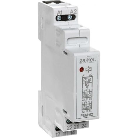 Elektromagnetisches Relais 24V AC/DC 2x8A PEM-02/024 EXT10000096