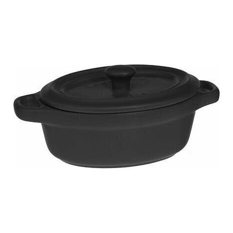 Teglia da forno in ceramica nera con coperchio, 8,5x11 cm. (1/5)