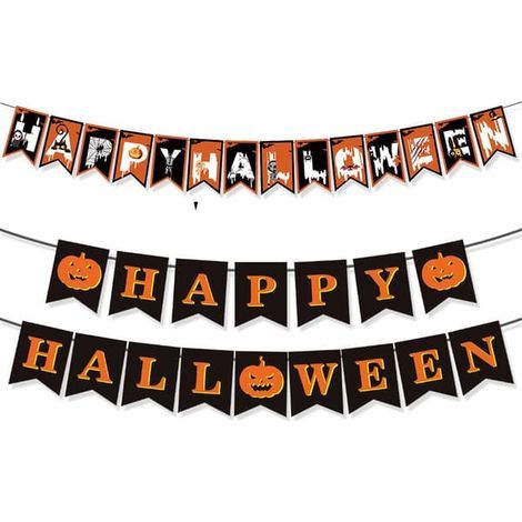 Décorations d'Halloween - Réutilisables, à suspendre, adaptées aux fenêtres et aux murs (1/5)