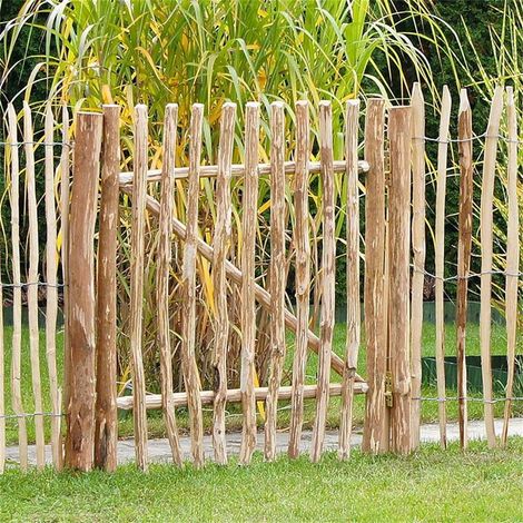 Staketenzauntor Berg-Haselnuss H 90xB100 cm, 7-8cm L.-Abstand