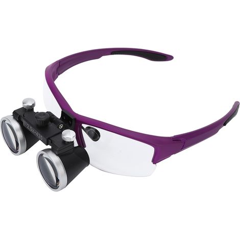 Loupe dentaire avec éclairage LED, grossissement 2,5x, bandeau, prise UE 100-240 V (1/5)