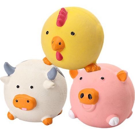 Jouet pour animaux de compagnie en peluche avec accessoire de sons de molaires naturelles