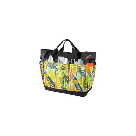 Diese Gartengerätetasche aus Oxford-Gewebe verfügt über Taschen und Tragegriffe. Sie bietet viel Stauraum, komfortable Griffe und ist sehr praktisch. – Crezuo
