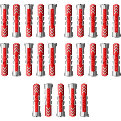 Vrac de 25 chevilles DuoPower universelles 8x40 - Fischer