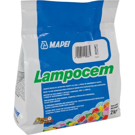 Cemento presa rapida riparazioni veloci casa giardino fissaggio lampocem 2 kg