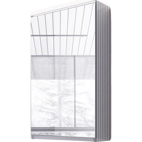 Spiegelschrank Bernstein VARO LED-Beleuchtung & Steckdose 40cm Türanschlag links