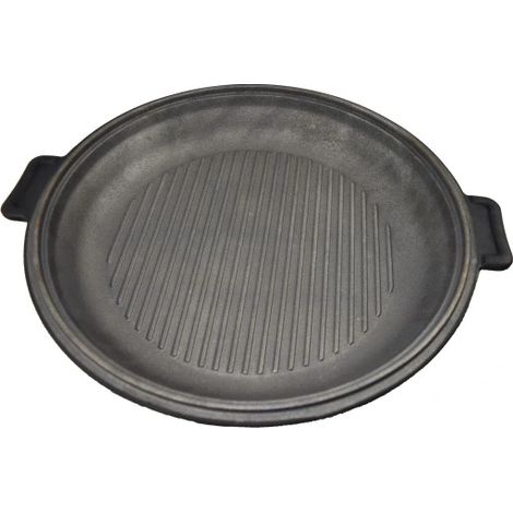 Sartén parrilla de hierro fundido, bandeja tipo caldero, 2,5 l (1/5)