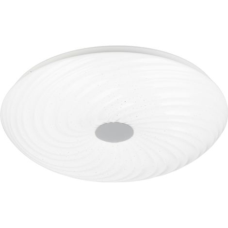 Plafonnier LED 22W étoilé avec télécom Ø37,5 blanc (1/5)