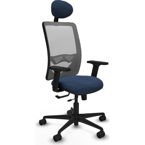 Silla de oficina piqueras y crespo Zulema gris reposacabezas ajustable (1/2)