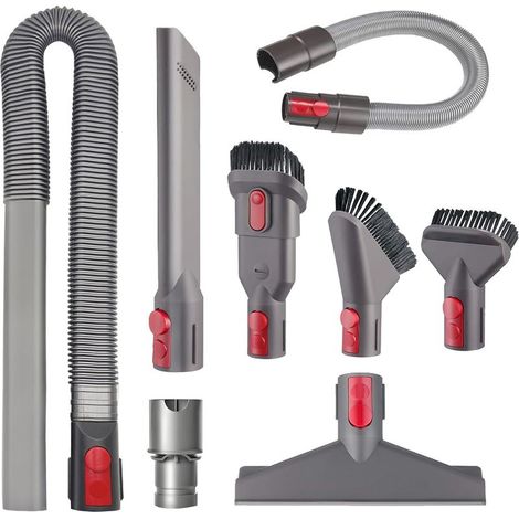 Passend für Dyson Gen5 V15 V12 V8 V11 V10 V7: Verlängerter Schlauch, Trockneraufsatz, Fugendüse, Reinigungsbürste, Fugendüse, Akku-Zubehörset, Ersatzteile (1/5)