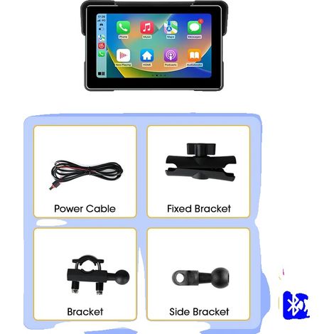 Sistema di monitoraggio della pressione degli pneumatici TPMS, design impermeabile, doppia connettività, display PND da 7 pollici. (1/2)