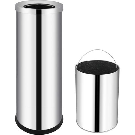 Poubelle d'hôtel Acier inoxydable 32 L CFW160032 (1/5)