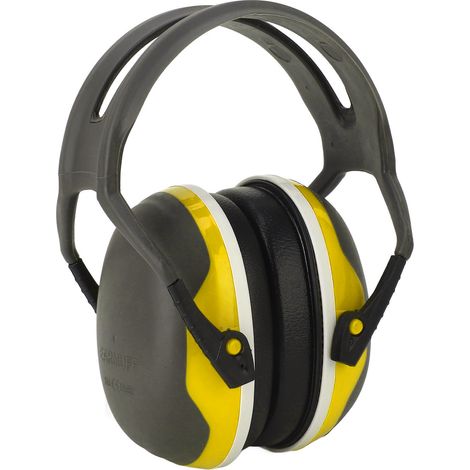 Casque anti-bruit pliable protection auditive ABS confortable pour dormir bricolage chantier jaune 1 pièce (1/5)