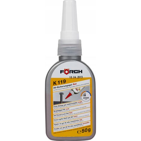 Pegamento para hilo rojo Forch K119 50g