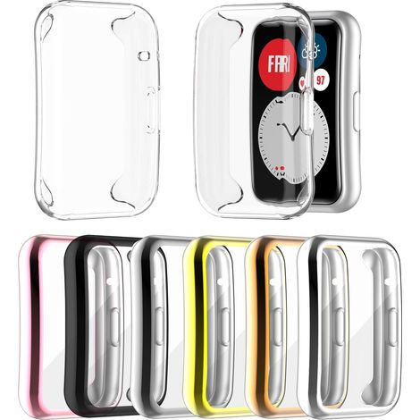 Coque de Protection HUAWEI Watch FIT - Étui TPU Souple Anti-Rayures et Protège-Écran Intégral (1/5)