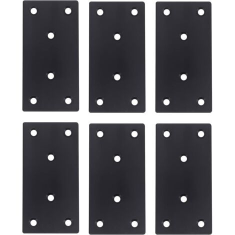 PA Verbindungsplatten, 6 Stück, Metall zur Reparatur von Holz für Reparaturplatten, Fensterpaneele und Möbelhalterungen (100 x 50 x 2 mm) (1/5)