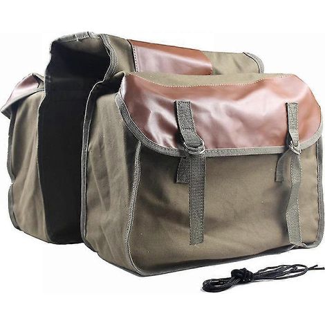 Sacoche de selle de moto en toile 1 pièce, sac à dos pour chevaux (1/5)
