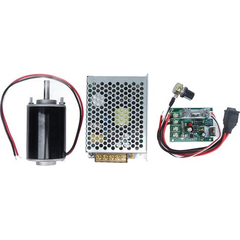 Moteur à aimant permanent CC arbre court haute vitesse 30W XD‑3420 12V 3500RPM avec contrôleur d'alimentation (1/5)