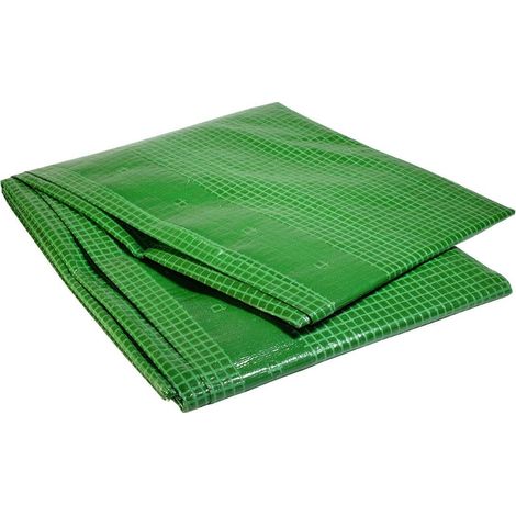TECPLAST Bâche Bois 3x4 m VR170BO - Bâche Armée Verte - Haute Qualité - Protection imperméable pour Bois de chauffage